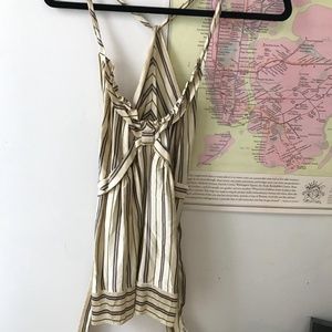 💜Silk BCBG striped top